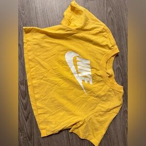 Nike Yellow Crop Top